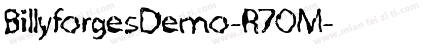 BillyforgesDemo-R7OM字体转换