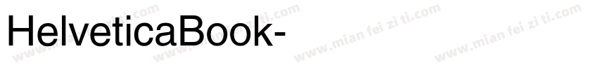HelveticaBook字体转换