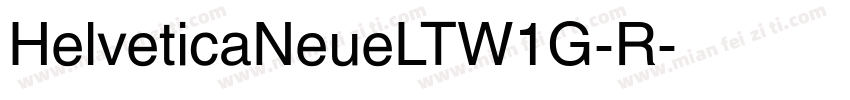 HelveticaNeueLTW1G-R字体转换