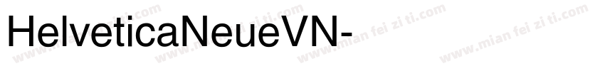 HelveticaNeueVN字体转换
