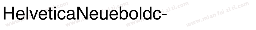HelveticaNeueboldc字体转换