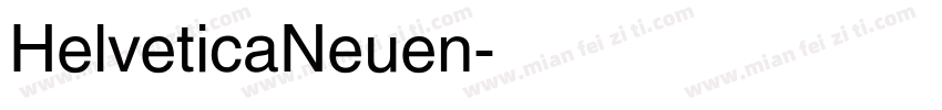 HelveticaNeuen字体转换