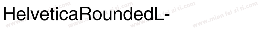 HelveticaRoundedL字体转换