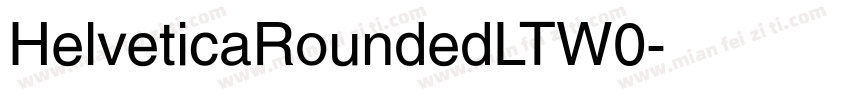 HelveticaRoundedLTW0字体转换