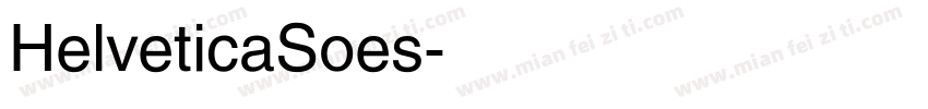 HelveticaSoes字体转换