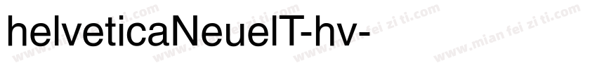 helveticaNeuelT-hv字体转换