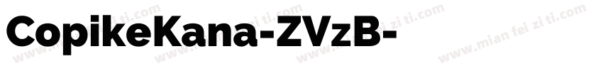 CopikeKana-ZVzB字体转换