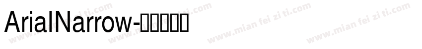 AriaINarrow字体转换