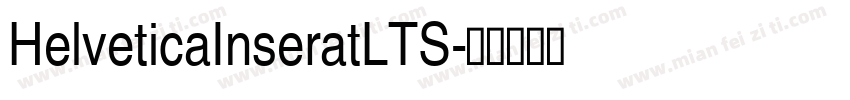 HelveticaInseratLTS字体转换