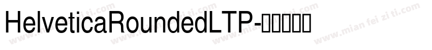 HelveticaRoundedLTP字体转换