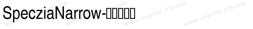 SpecziaNarrow字体转换