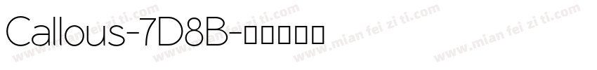 Callous-7D8B字体转换