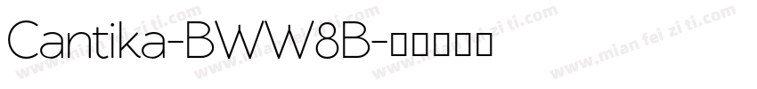 Cantika-BWW8B字体转换