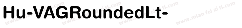 Hu-VAGRoundedLt字体转换