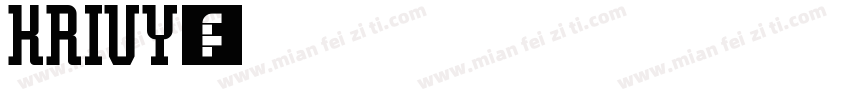 krivy字体转换