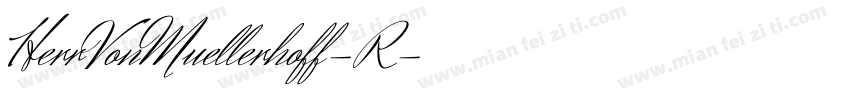 HerrVonMuellerhoff-R字体转换