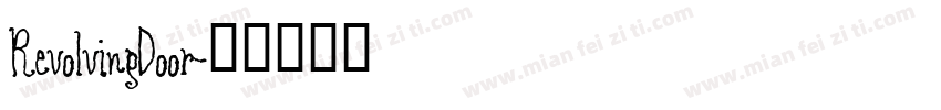 RevolvingDoor字体转换