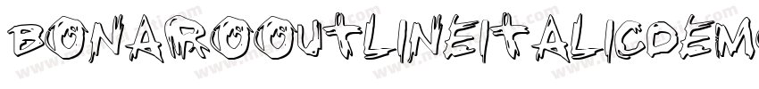 BonaroOutlineItalicDemoOutlineItalic-X3G6P字体转换