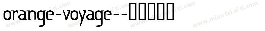 orange-voyage-字体转换