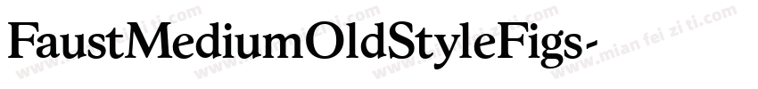 FaustMediumOldStyleFigs字体转换