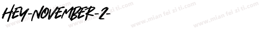 Hey-November-2字体转换