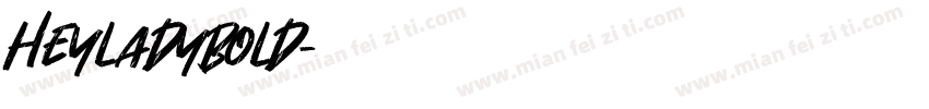 heyladybold字体转换
