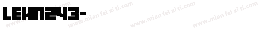 LEHN243字体转换