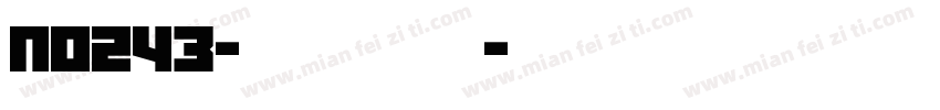 No243-上首青柏体字体转换