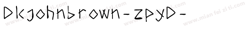 Dkjohnbrown-zpyD字体转换