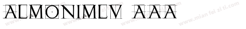 AlmoniMLv5AAA字体转换