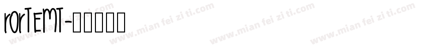rortemt字体转换