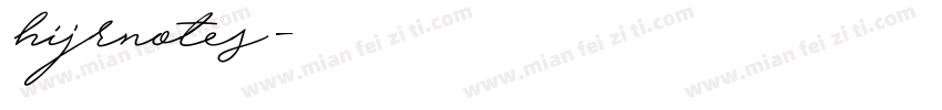 hijrnotes字体转换