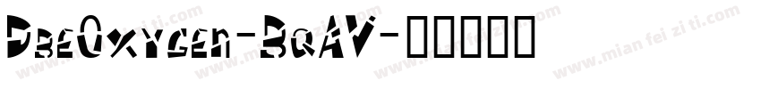 DbeOxygen-BqAV字体转换