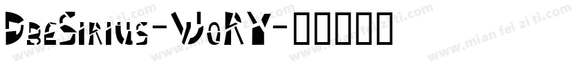 DbeSirius-WoRY字体转换