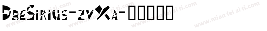 DbeSirius-zvXa字体转换