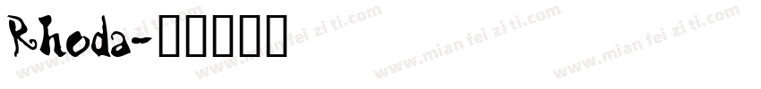 Rhoda字体转换