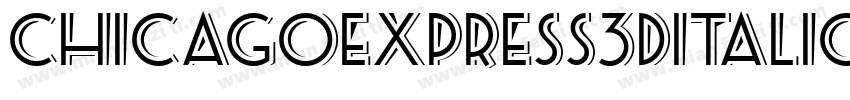ChicagoExpress3DItalic-LXv4字体转换