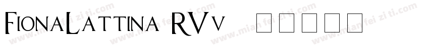 FionaLattina-RVv3字体转换