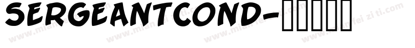 SergeantCond字体转换