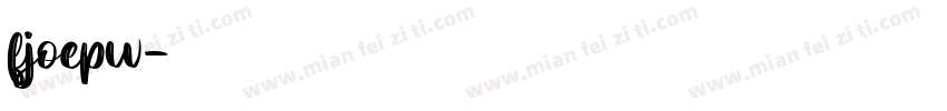 fjoepw字体转换