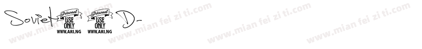 Soviet23D字体转换