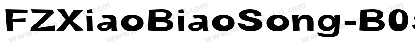 FZXiaoBiaoSong-B055字体转换