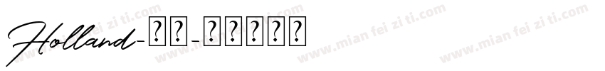 Holland-常规字体转换
