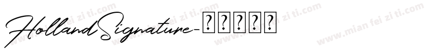 HollandSignature字体转换
