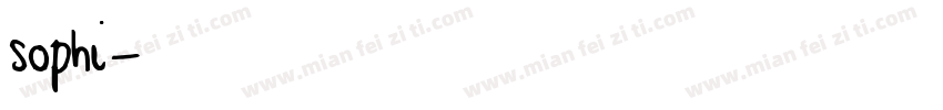 sophi字体转换
