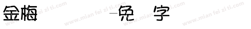 金梅简体国际字体转换