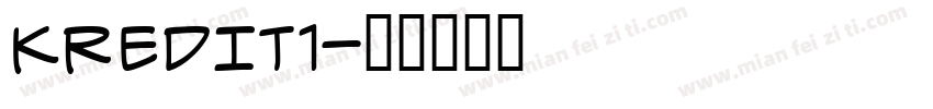 KREDIT1字体转换