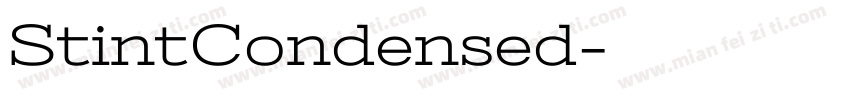 StintCondensed字体转换