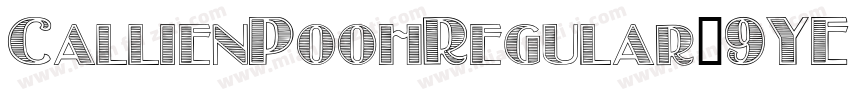 CallienPoohRegular-9YEm7字体转换