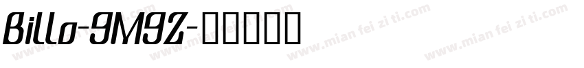 Billo-9M9Z字体转换